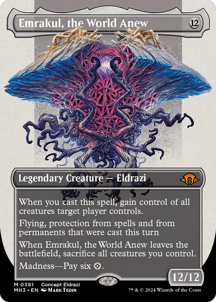 Emrakul, the World Anew (Borderless) (MH3-381) - Modern Horizons 3 (Borderless)