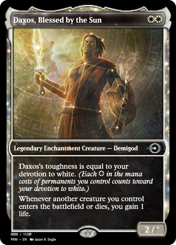 Daxos, Blessed by the Sun (PRM-79869) - Magic Online Promos: (enchantment)