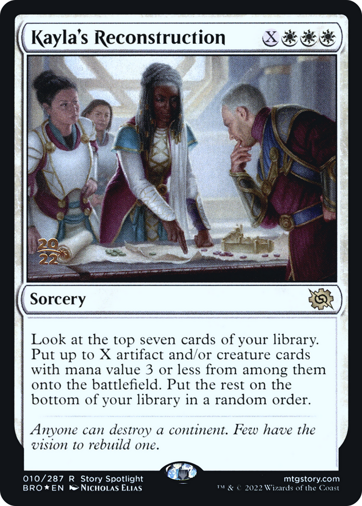 Kayla's Reconstruction (PRE-10S) - The Brothers' War Promos Foil