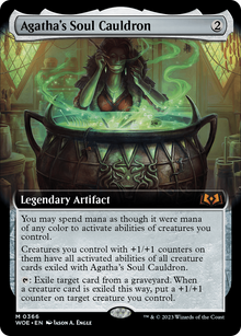 Agatha's Soul Cauldron (Extended Art) (WOE-366) - Wilds of Eldraine: (Extended Art)