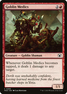 Goblin Medics⁣ - Commander: March of the Machine⁣ (Common)⁣ [283]