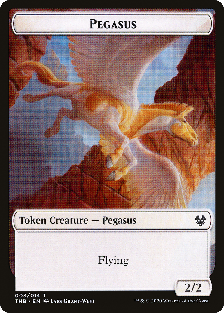 Pegasus Token (THB-003) - Theros Beyond Death Tokens Foil