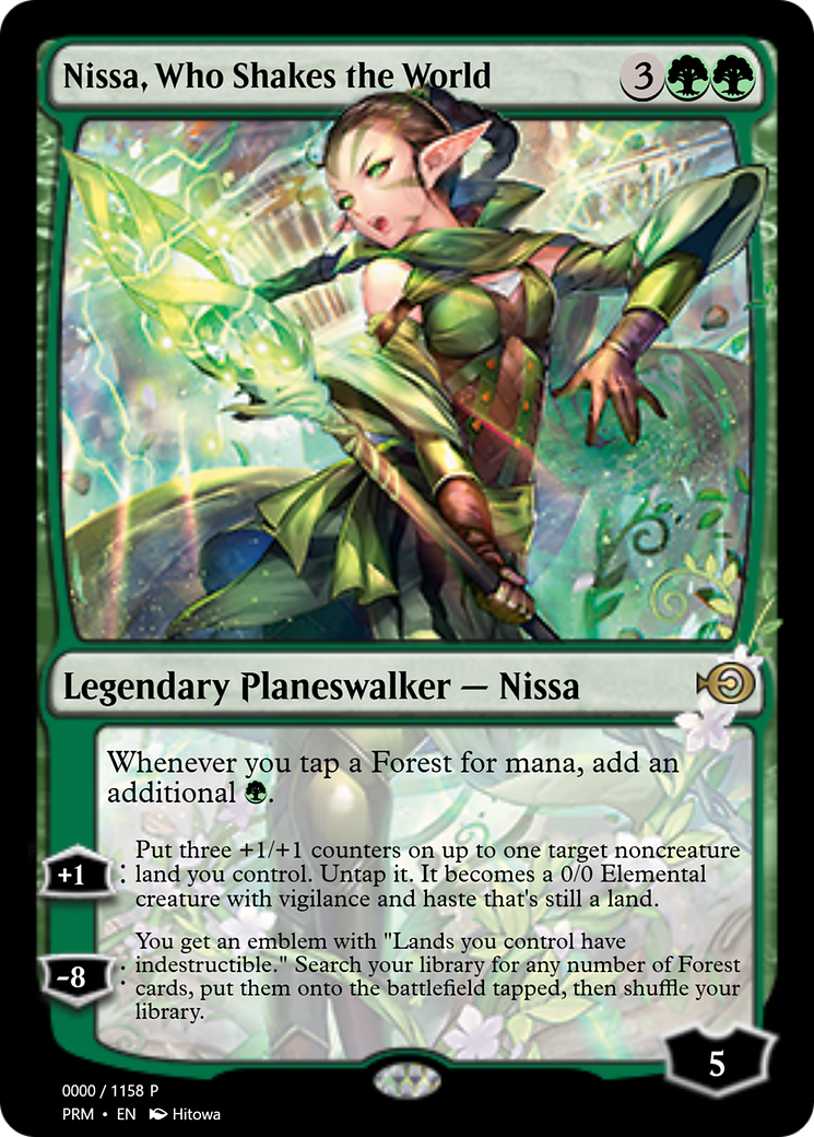Nissa, Who Shakes the World (PRM-72261) - Magic Online Promos
