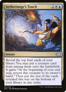 Aethermage's Touch⁣ - Double Masters 2022⁣ (Uncommon)⁣ [167]