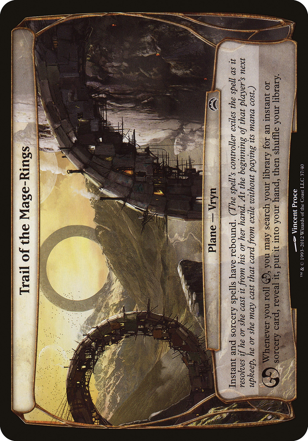 Trail of the Mage-Rings (OVER-037) - Planechase 2012 Planes