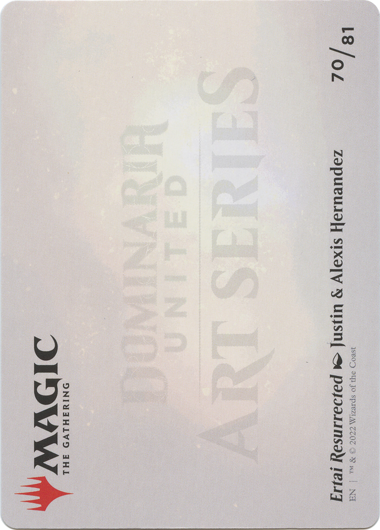 Ertai Resurrected // Ertai Resurrected (ADMU-070) - Dominaria United Art Series (Borderless) Foil