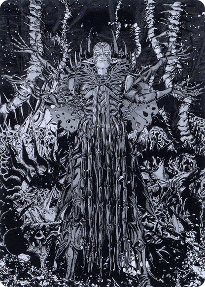Nissa, Ascended Animist // Nissa, Ascended Animist (AONE-074) - Phyrexia: All Will Be One Art Series (Borderless) Foil