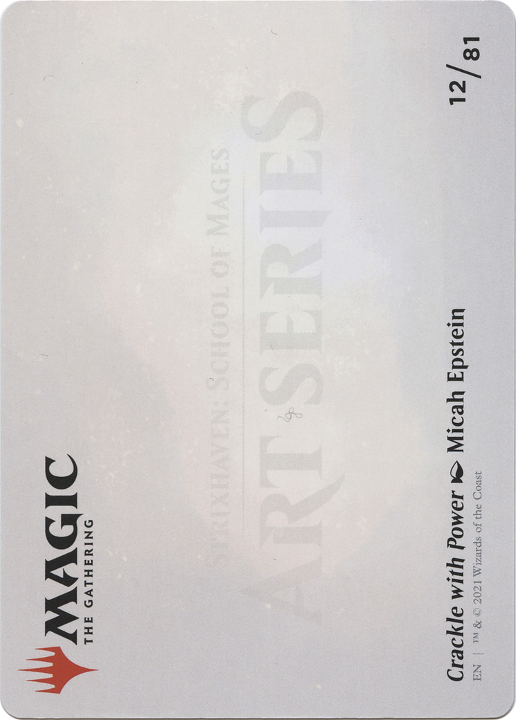 Crackle with Power // Crackle with Power (ASTX-012) - Strixhaven Art Series (Borderless)