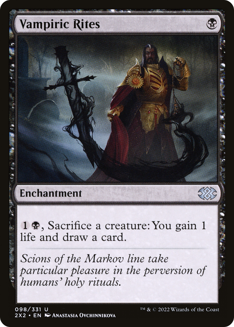 Vampiric Rites⁣ - Double Masters 2022⁣ (Uncommon)⁣ [98]