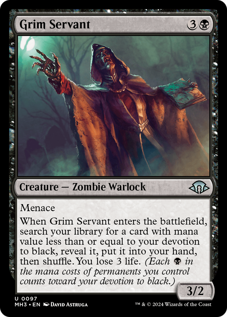 Grim Servant⁣ - Modern Horizons 3⁣ (Uncommon)⁣ [97]