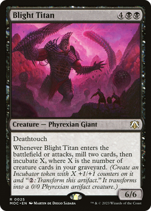 Blight Titan⁣ - Commander: March of the Machine⁣ (Rare)⁣ [25]