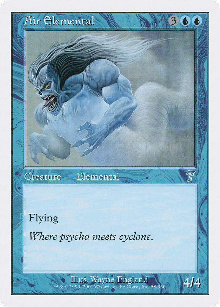 Air Elemental (7ED-058) - Seventh Edition