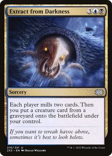 Extract from Darkness⁣ - Double Masters 2022⁣ (Uncommon)⁣ [210]