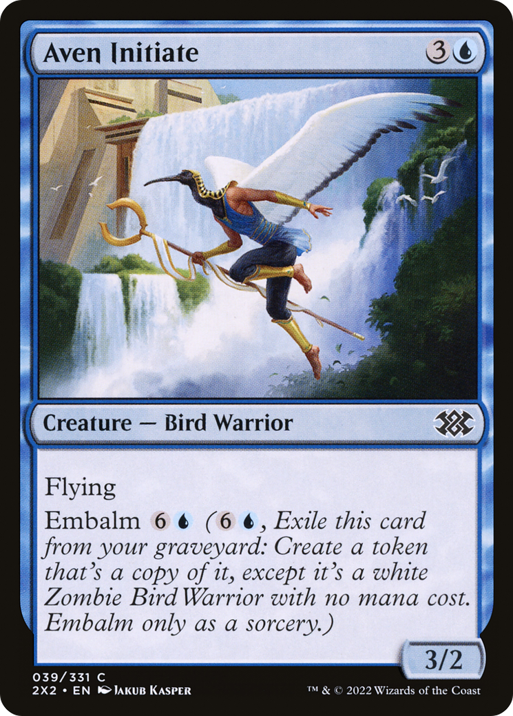 Aven Initiate⁣ - Double Masters 2022⁣ (Common)⁣ [39]