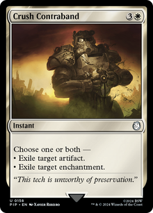 Crush Contraband⁣ - Universes Beyond: Fallout⁣ (Uncommon)⁣ [158]
