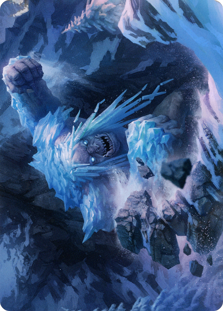 Icehide Troll // Icehide Troll (AKHM-046) - Kaldheim Art Series (Borderless)