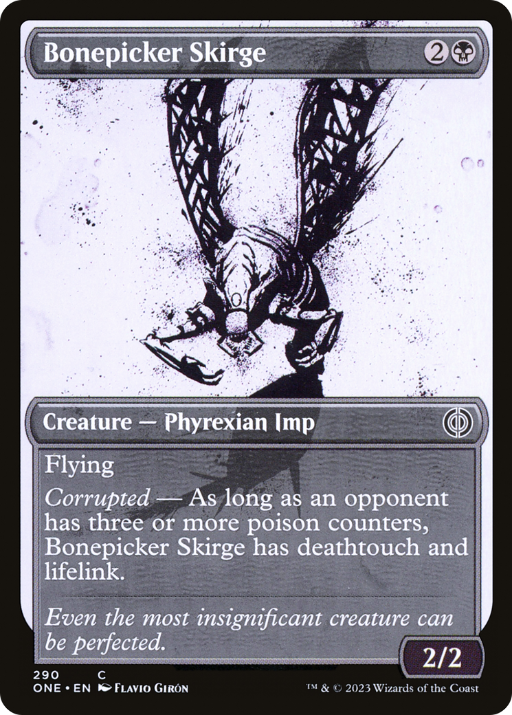 Bonepicker Skirge (V.1)⁣ - Phyrexia: All Will Be One: Extras⁣ (Common)⁣ [290]