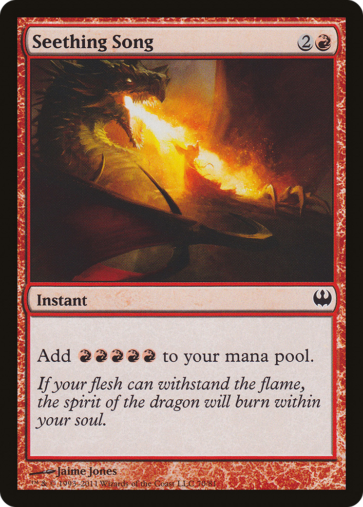 Seething Song (DDG-070) - Duel Decks: Knights vs. Dragons