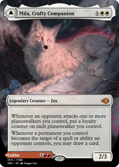Mila, Crafty Companion // Lukka, Wayward Bonder (PRM-90312) - Magic Online Promos Foil