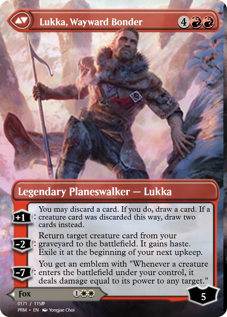 Mila, Crafty Companion // Lukka, Wayward Bonder (PRM-90312) - Magic Online Promos