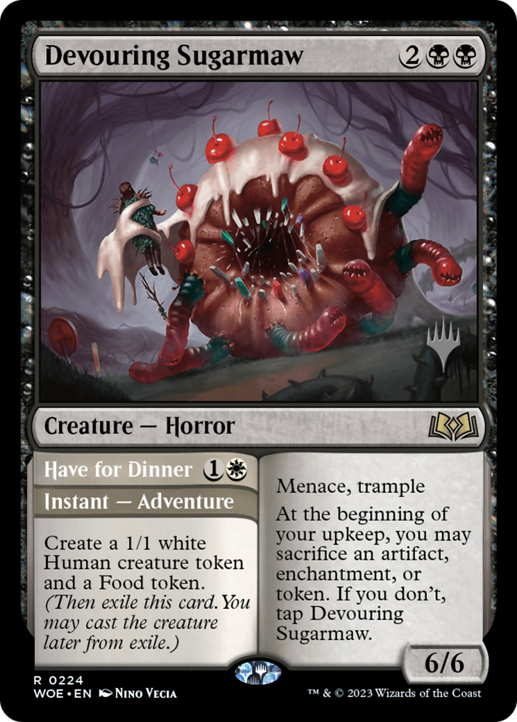 Devouring Sugarmaw (PPWOE-224P) - Wilds of Eldraine Promos Foil