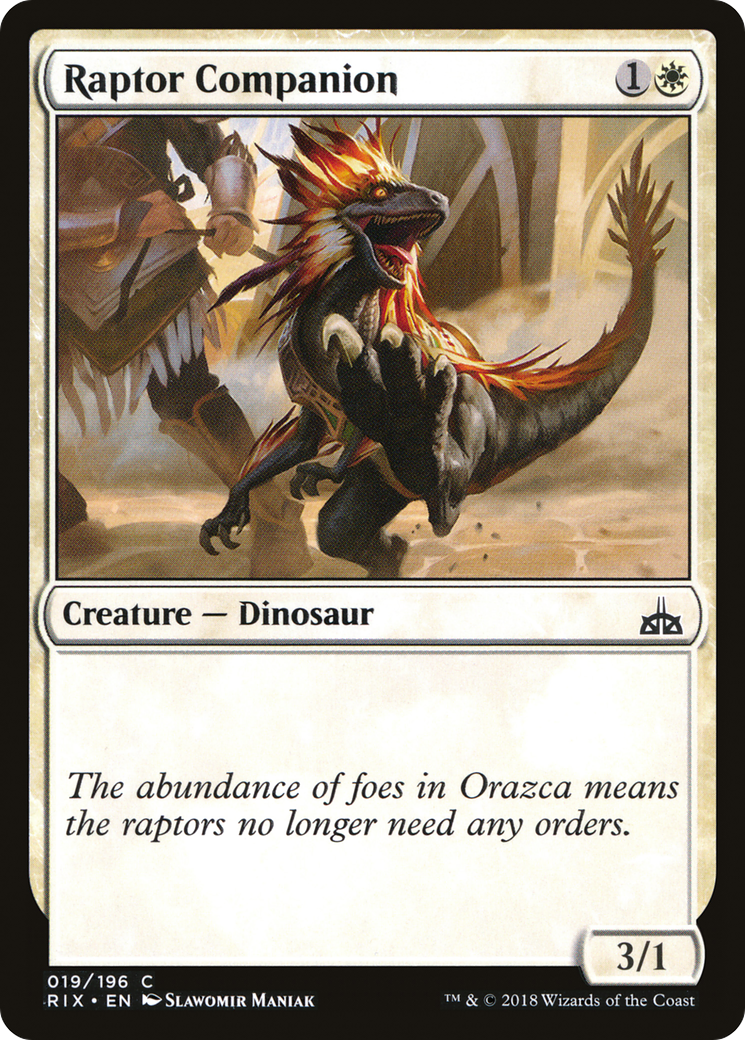 Raptor Companion (RIX-019) - Rivals of Ixalan