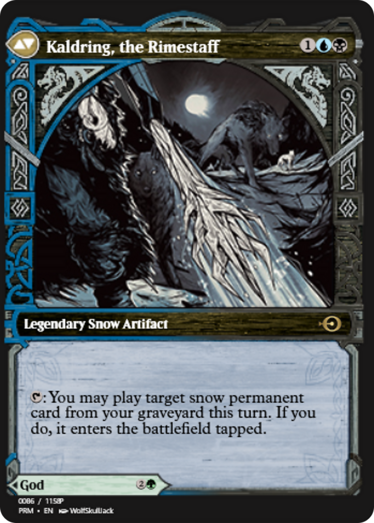 Jorn, God of Winter // Kaldring, the Rimestaff (PRM-88350) - Magic Online Promos