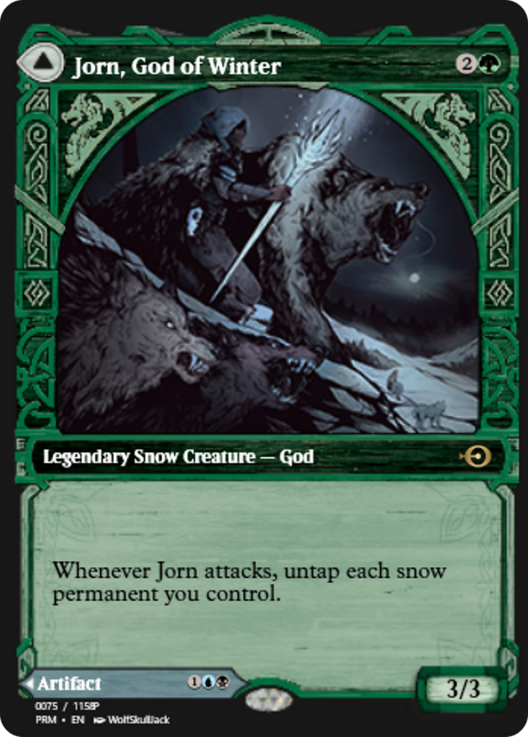 Jorn, God of Winter // Kaldring, the Rimestaff (PRM-88350) - Magic Online Promos