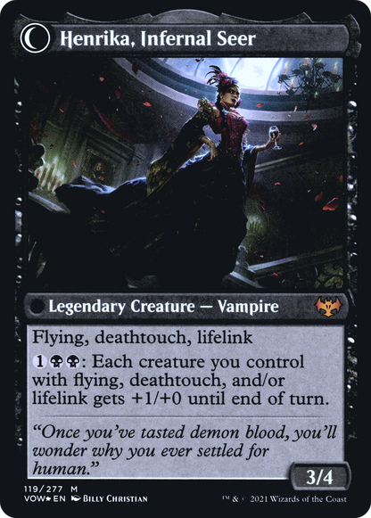 Henrika Domnathi (PRE-119S) - Innistrad: Crimson Vow Promos: (Double Faced Transform) Foil
