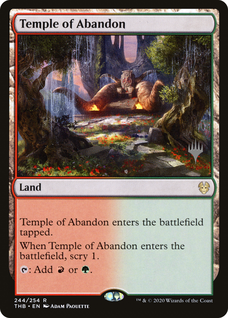 Temple of Abandon (PPTHB-244P) - Theros Beyond Death Promos Foil