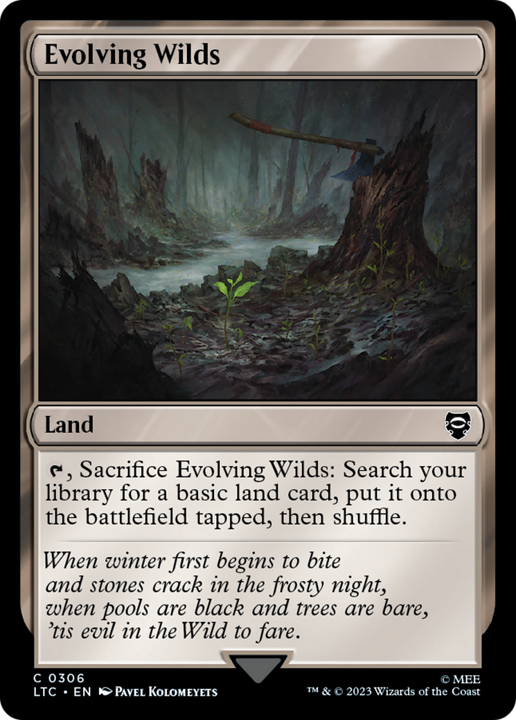 Evolving Wilds⁣ - Commander: The Lord of the Rings: Tales of Middle-earth⁣ (Common)⁣ [306]