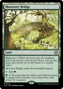Mosswort Bridge⁣ - Commander: The Lost Caverns of Ixalan⁣ (Rare)⁣ [342]
