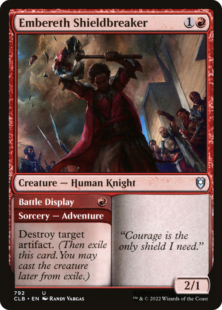 Embereth Shieldbreaker // Battle Display⁣ - Commander Legends: Battle for Baldur's Gate: Extras⁣ (Uncommon)⁣ [792]