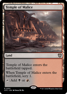 Temple of Malice⁣ - Commander: Outlaws of Thunder Junction⁣ (Rare)⁣ [331]