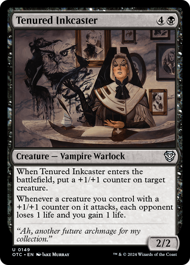 Tenured Inkcaster⁣ - Commander: Outlaws of Thunder Junction⁣ (Uncommon)⁣ [149]