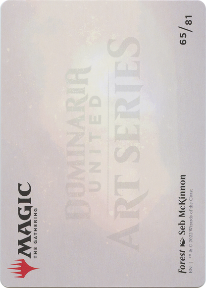 Forest // Forest (ADMU-065) - Dominaria United Art Series (Borderless)