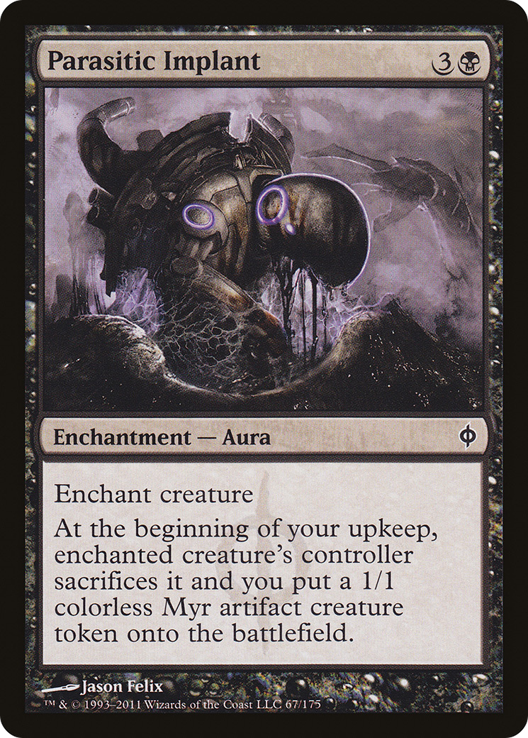 Parasitic Implant (NPH-067) - New Phyrexia Foil