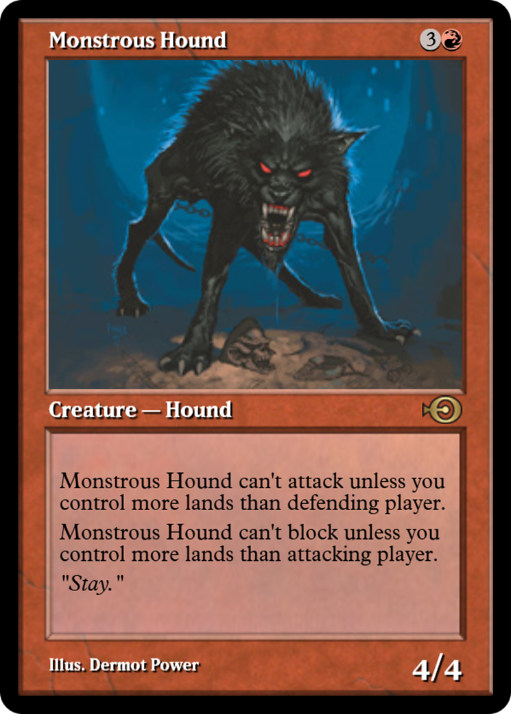 Monstrous Hound (PRM-32194) - Magic Online Promos Foil
