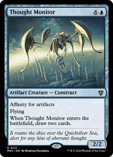 Thought Monitor⁣ - Commander: Murders at Karlov Manor⁣ (Rare)⁣ [121]