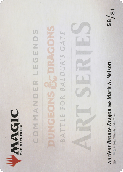 Ancient Bronze Dragon // Ancient Bronze Dragon (ACLB-058) - Battle for Baldur's Gate Art Series (Borderless)