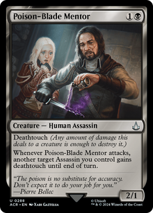 Poison-Blade Mentor⁣ - Universes Beyond: Assassin's Creed: Extras⁣ (Uncommon)⁣ [288]