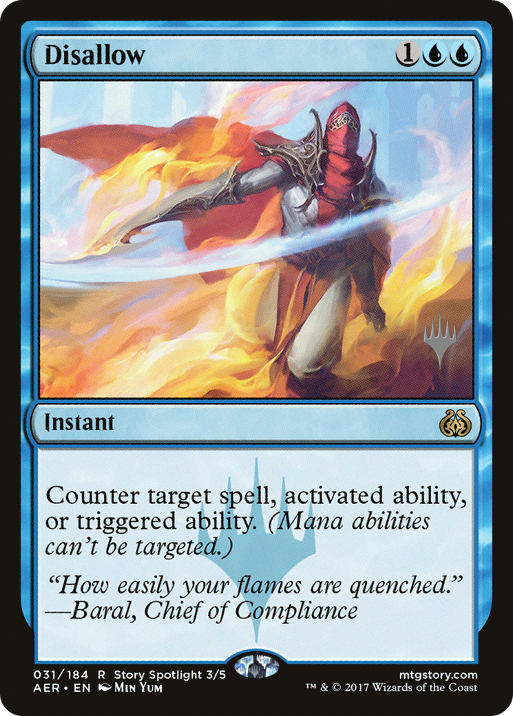 Disallow (PPTHB-31P) - Aether Revolt Promos Foil