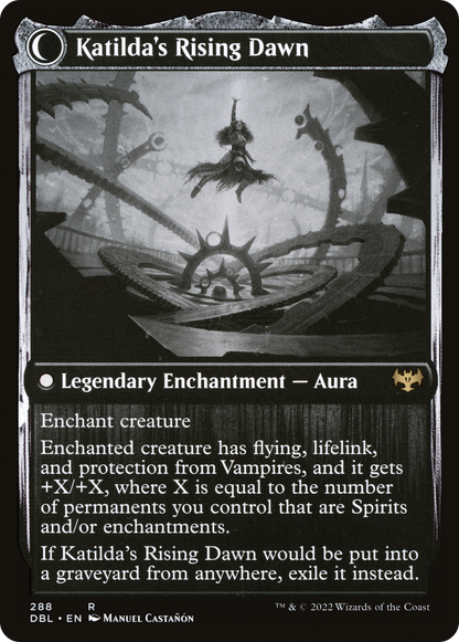 Katilda, Dawnhart Martyr (DBL-288) - Innistrad: Double Feature: (Double Faced Transform)