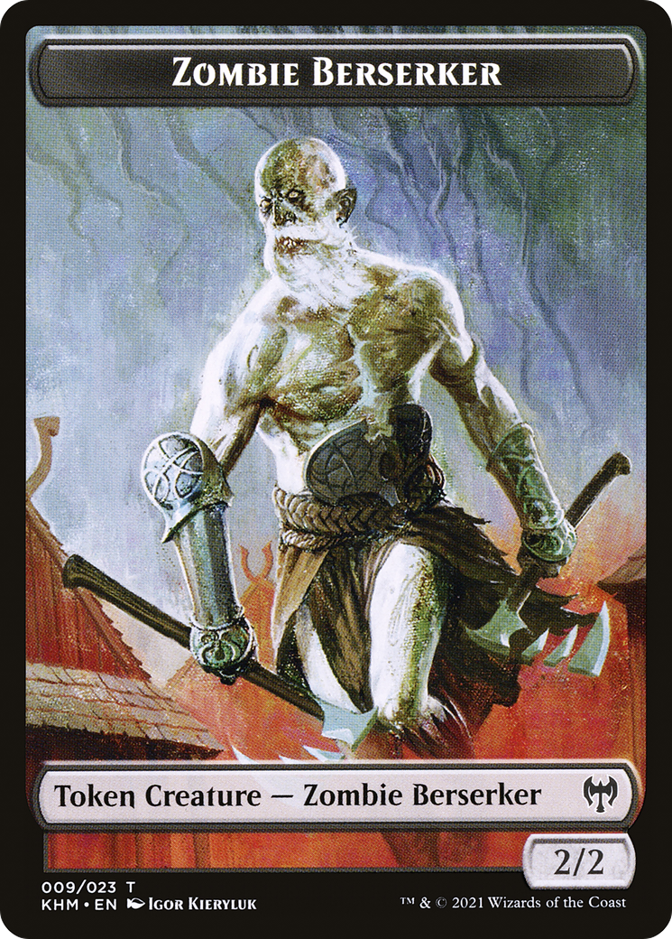 Zombie Berserker (TKHM-009) - Kaldheim Tokens Foil