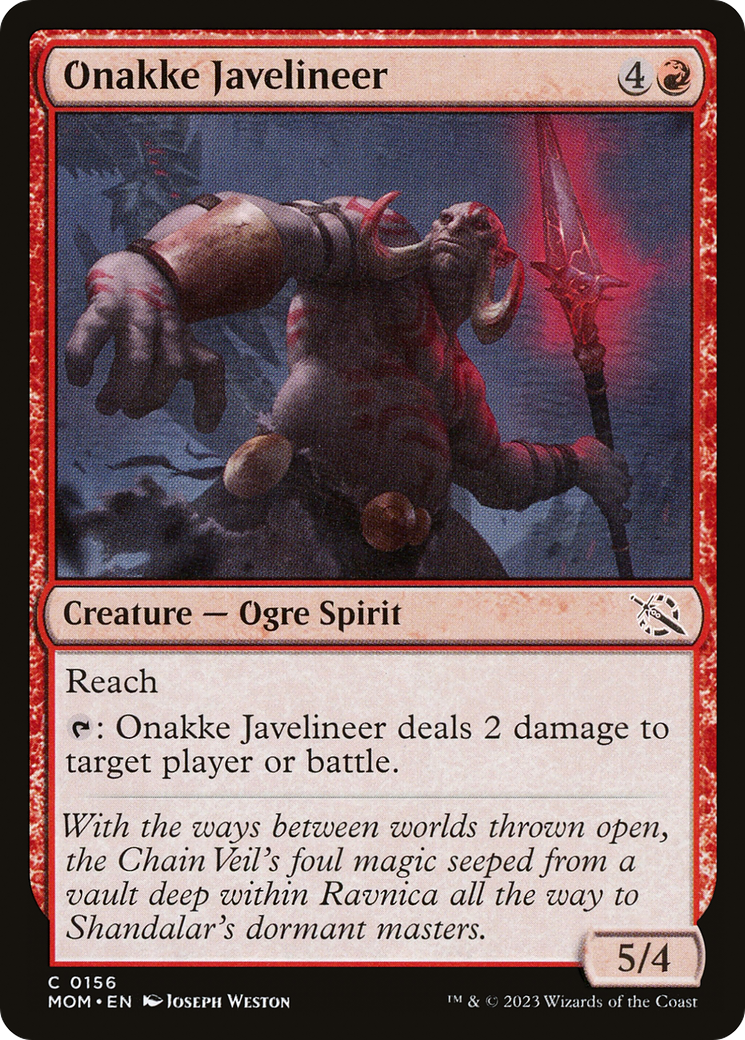 Onakke Javelineer (MOM-156) - March of the Machine