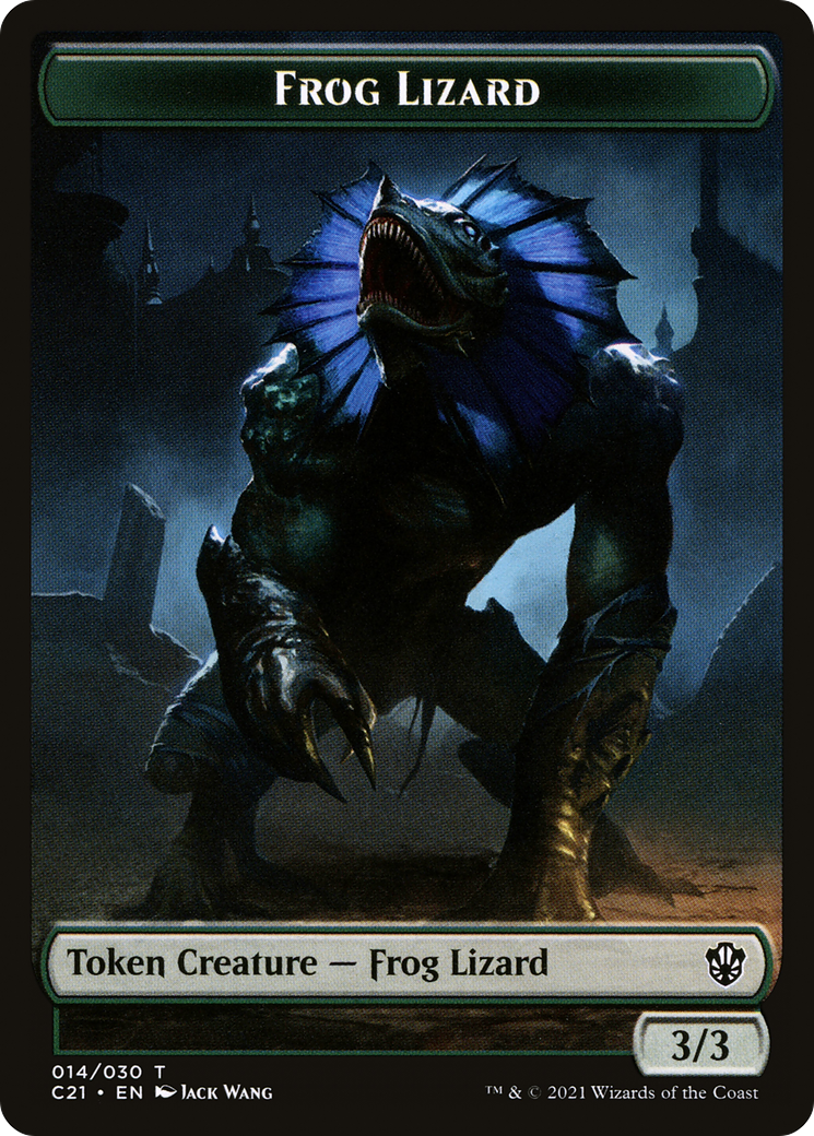 Frog Lizard (TC21-014) - Commander 2021 Tokens