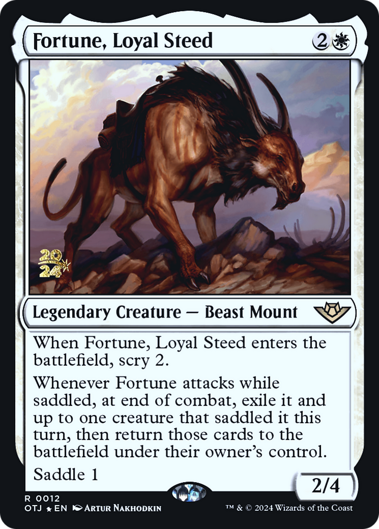 Fortune, Loyal Steed (PRE-12S) - Outlaws of Thunder Junction Promos Foil
