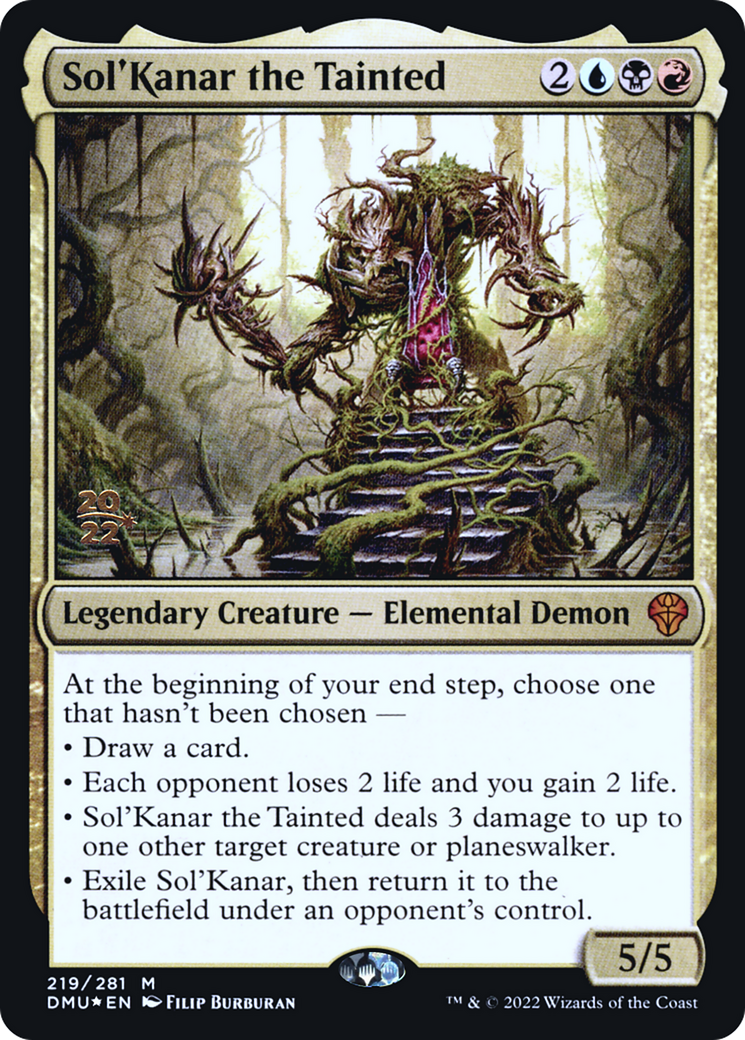 Sol'Kanar the Tainted (PRE-219S) - Dominaria United Promos Foil