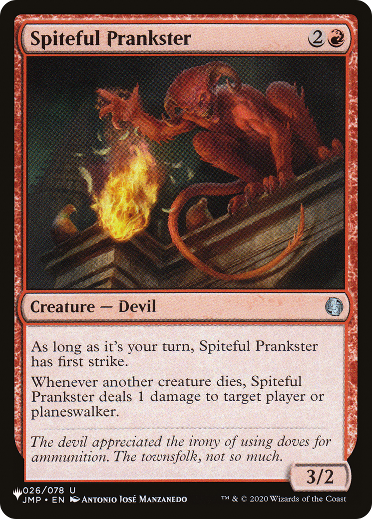 Spiteful Prankster (LIST-026/078) - The List