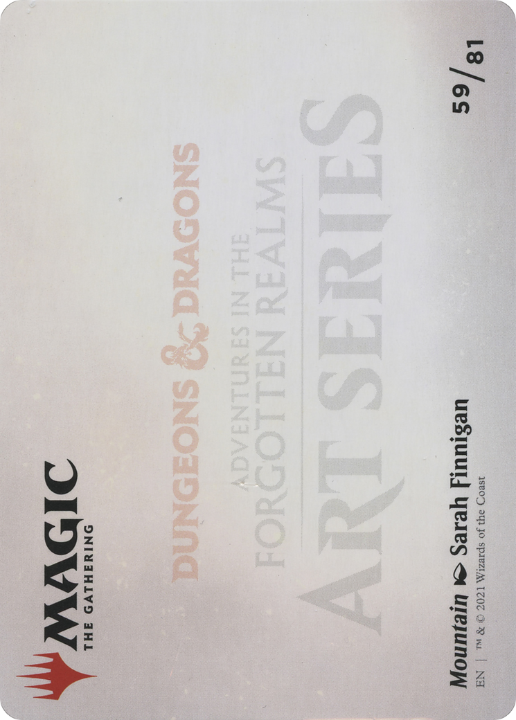 Mountain // Mountain (AAFR-059) - Adventures in the Forgotten Realms Art Series (Borderless)